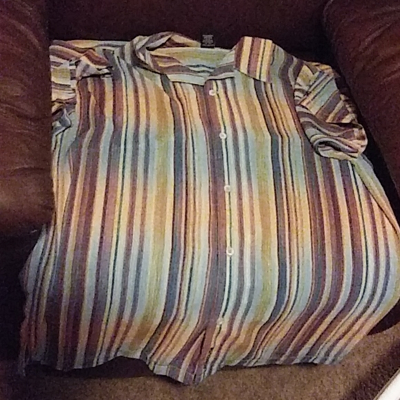 Multicolored over shirt button up - Picture 2 of 2